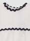 Camiseta Con Detalle De Ondas A Contraste Blanco