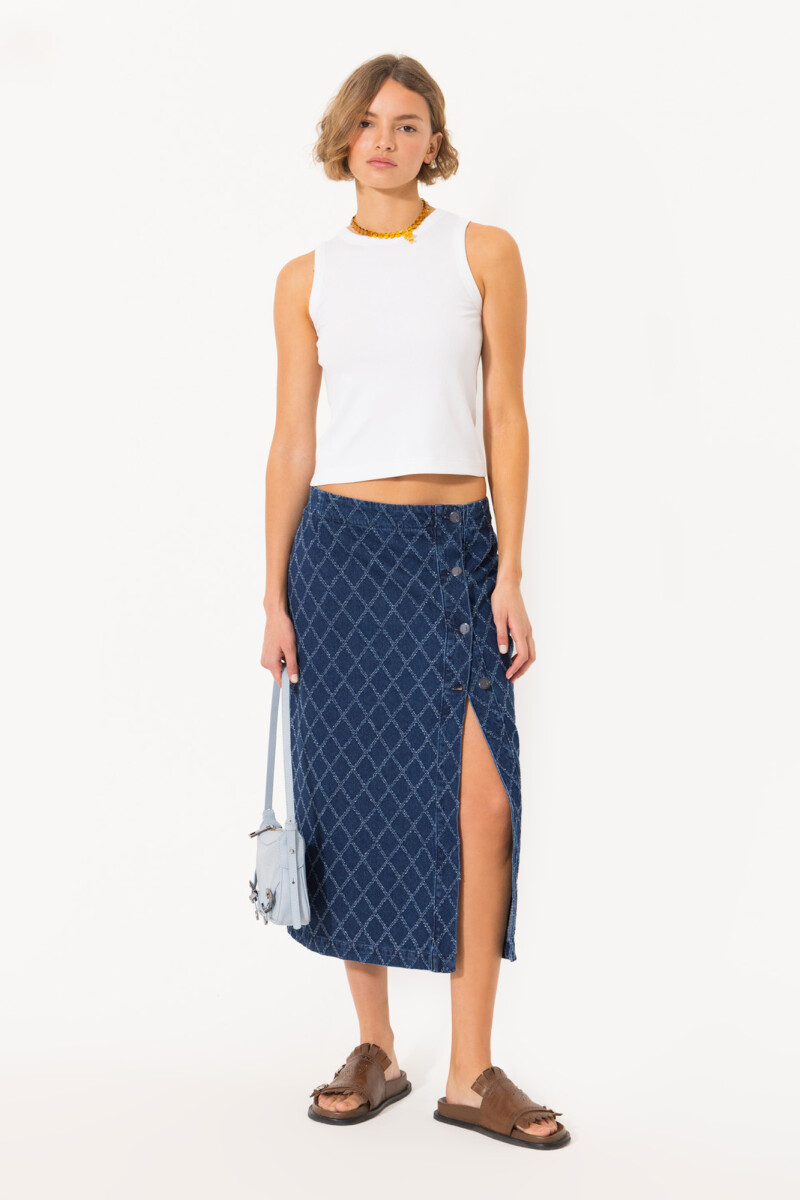 POLLERA SQUARE Azul