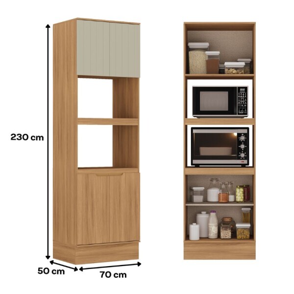 COCINA MODULADA 2.70 MT CEDRO/SALVIA - ALMA COCINA MODULADA 2.70 MT CEDRO/SALVIA - ALMA