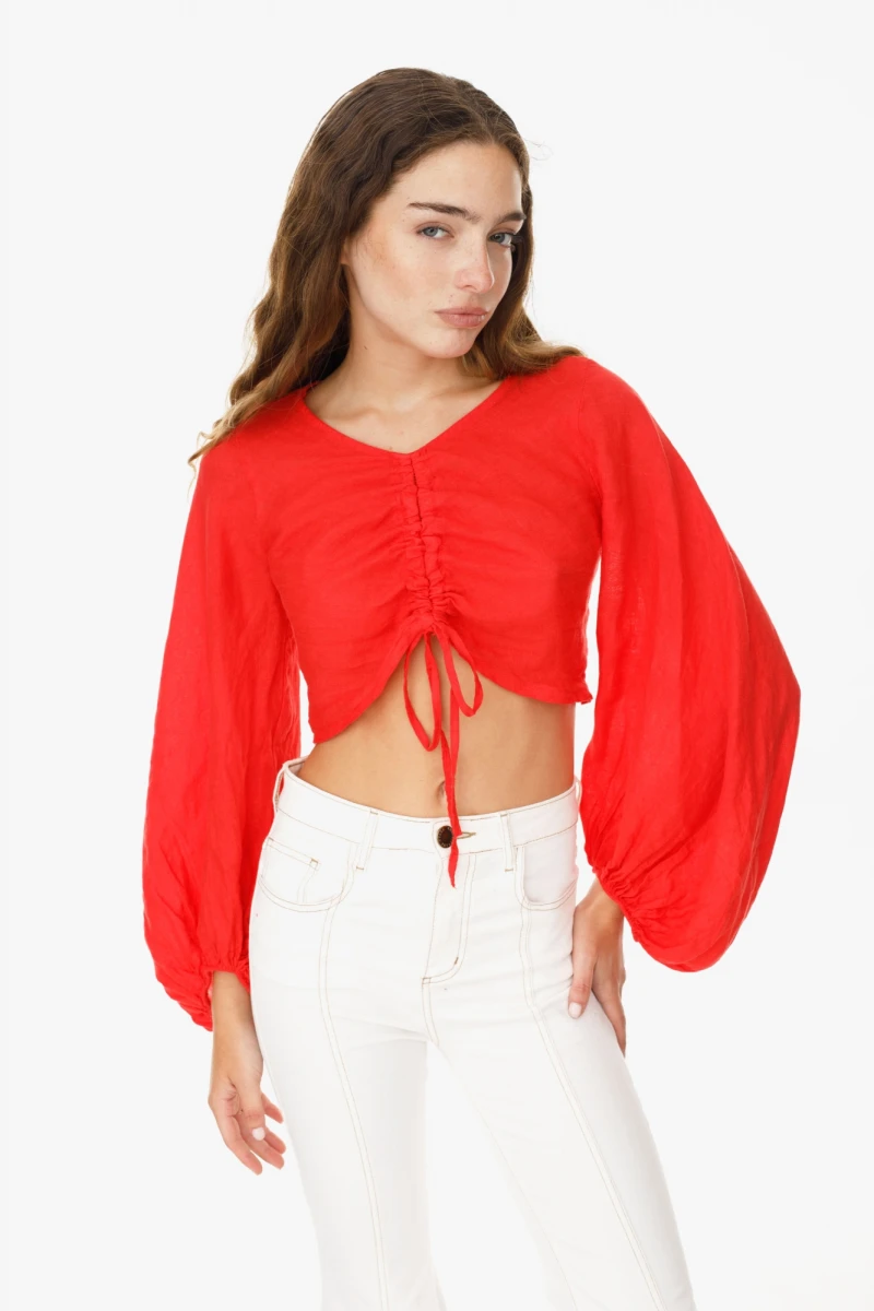 Top New Golondrina rojo talle unico