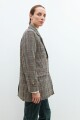 Blazer fantasía de paño multicolor