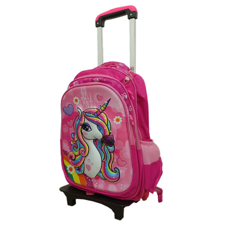 Set X3 Mochila C/Carro + Bolso + Cartuchera P Niño + Set Escolar Mch012004-m1