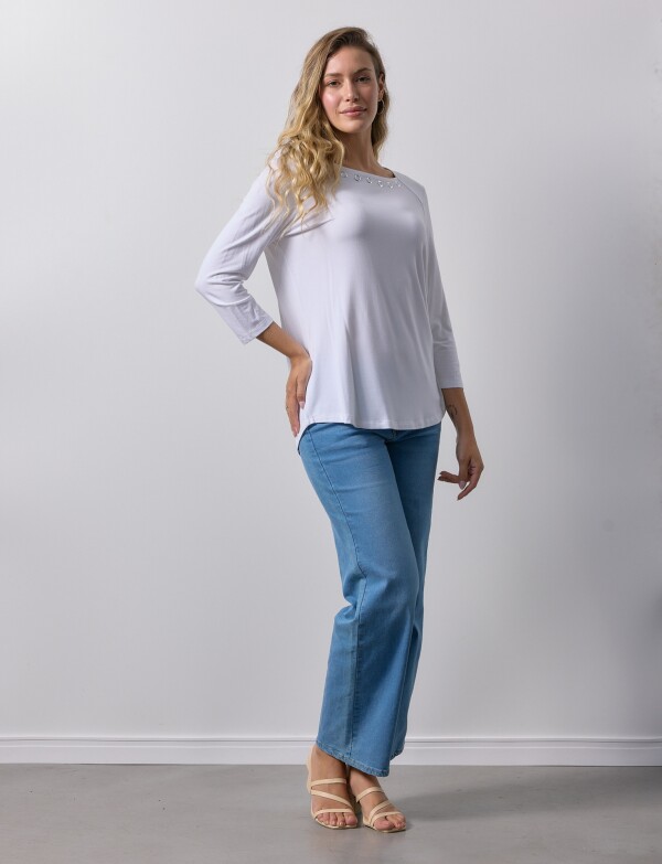 Remera Aros Metal BLANCO