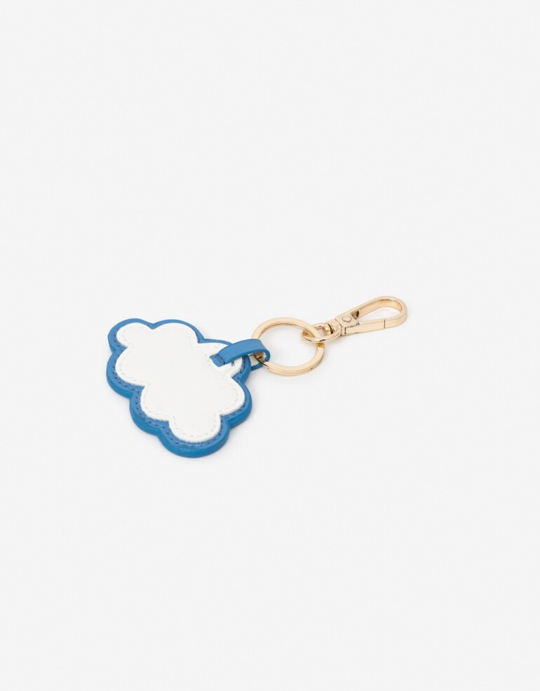 Llavero Cuero/PU Llavero Y Bag Charm Nube - Combinacion Bicolor