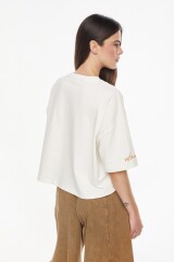 Remera Sunny Bordado Amarillo
