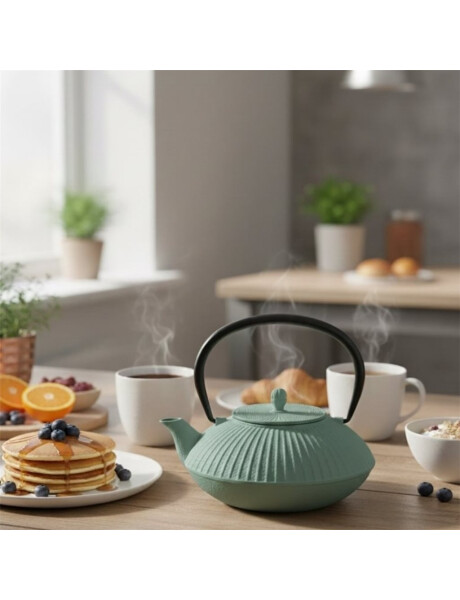 TETERA DE HIERRO FUNDIDO 800ML VERDE TETERA DE HIERRO FUNDIDO 800ML VERDE