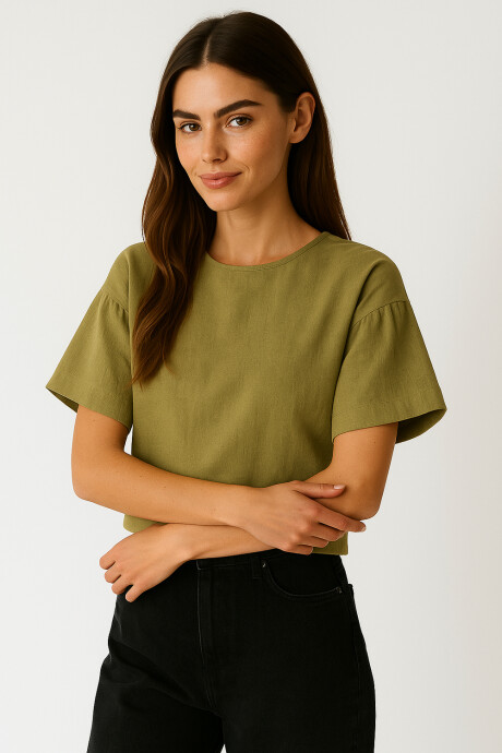 Blusa Zamira Verde Oliva