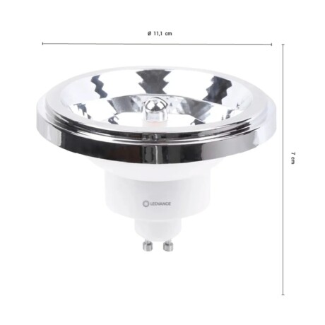 LAMPARA LED LEDVANCE OSRAM AR111 GU10 11W Lámpara LED LEDVANCE OSRAM GU10 11W Luz Cálida