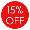 15% seleccionados de parrilla y camping