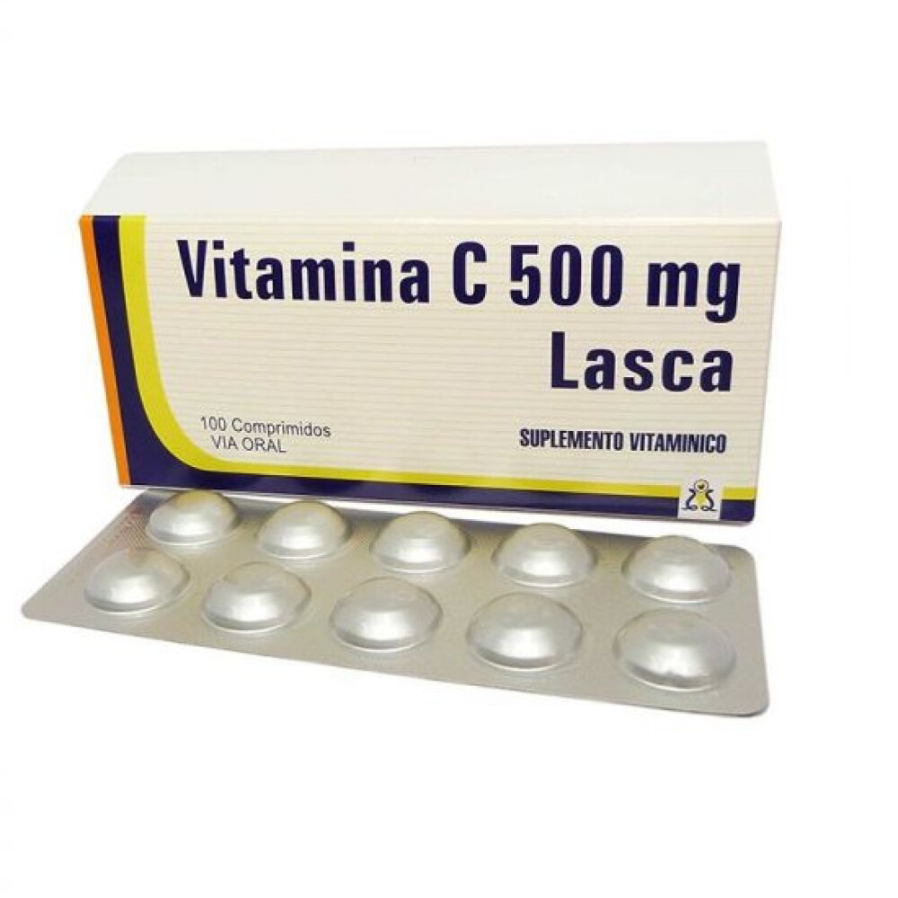 VITAMINA C 500 MG. LASCA CJ X 100 COMP. única