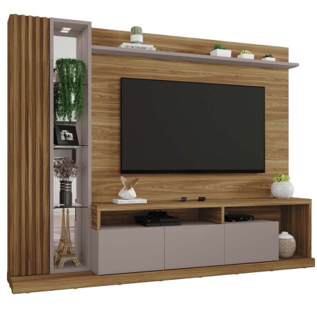 MODULAR PARA TV MDP MARRON CACAO MIEL