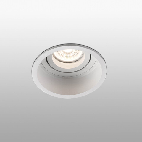 Downlight redondo blanco orientable s/zoc Ø89mm FA2086