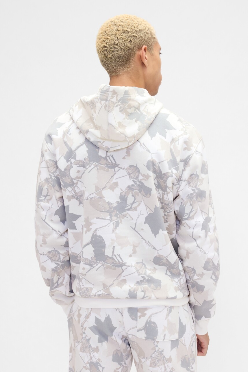 Canguro Logo Gap Hombre Grey Camo