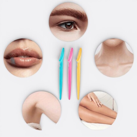 Pack 12 Perfiladores De Cejas Navaja Varios Colores Pack 12 Perfiladores De Cejas Navaja Varios Colores