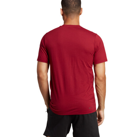 REMERA adidas TRAIN ESSENTIALS FEELREADY Collegiate Burgundy / Black