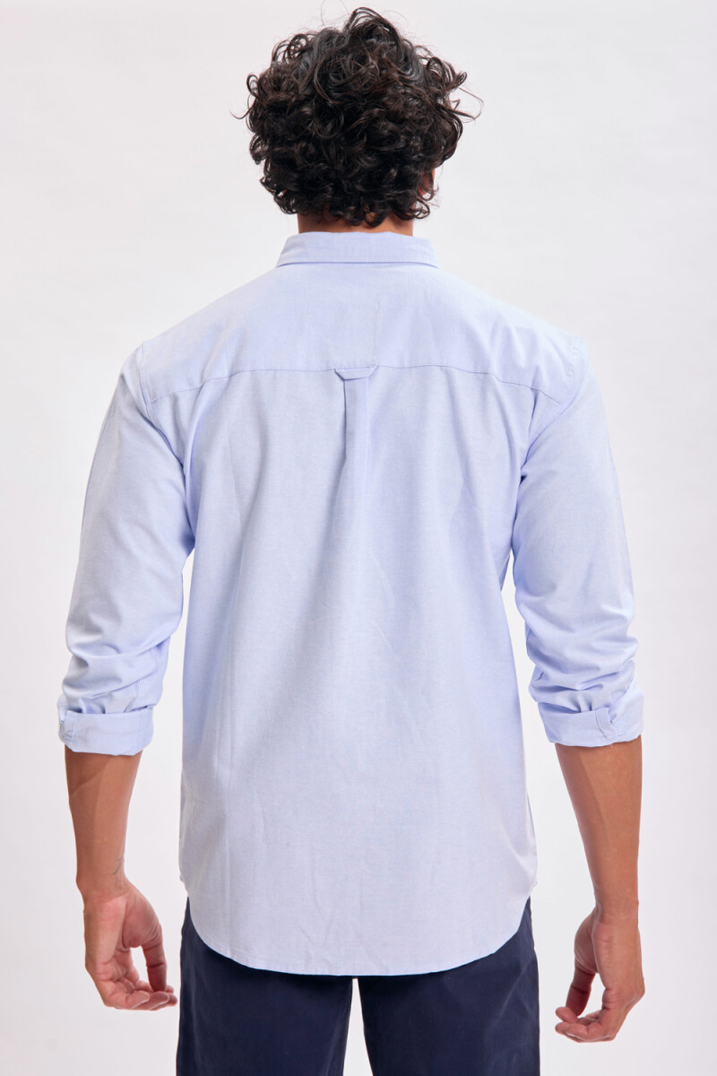 Camisa manga larga Celeste Claro