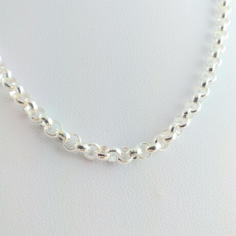 Gargantilla rolo de plata 925, 50 cm. Gargantilla rolo de plata 925, 50 cm.