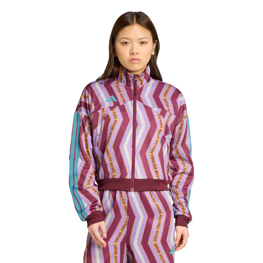 Campera de Mujer Adidas Farm Tiro Tt &lt;span&gt;Rojo - Violeta&lt;/span&gt;