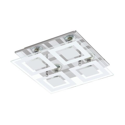 Lámpara de techo vidrio 4XGU10 incluidas ALMANA EG0328