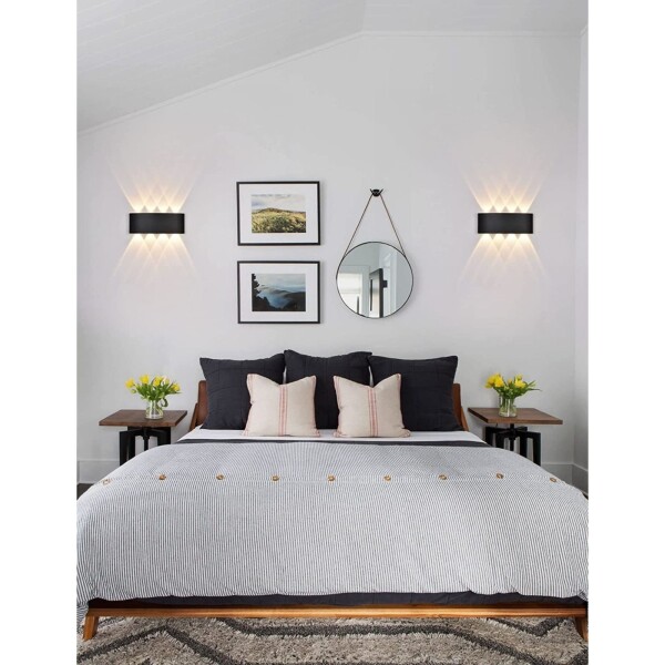 Aplique Bidreccional Pared Foco Exterior Luz Led 8w Ip65 Aplique Bidreccional Pared Foco Exterior Luz Led 8w Ip65