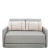 SOFA CAMA 1.76 MTS - PARRILLA EXTENSIBLE - TELA GRIS CLARO - ALMOHADONES PEQUEÑOS EN TELA CLARA SOFA CAMA 1.76 MTS - PARRILLA EXTENSIBLE - TELA GRIS CLARO - ALMOHADONES PEQUEÑOS EN TELA CLARA