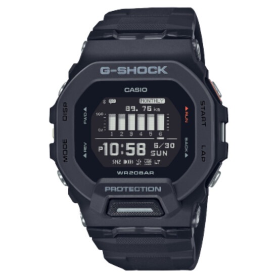 Reloj CASIO G-SHOCK GBD200-1DR en Resina Negro Esfera 55mm 0