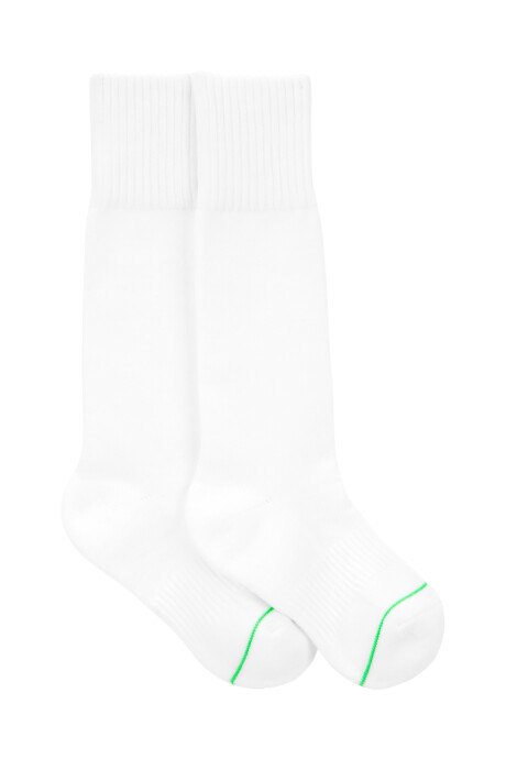 Medias deportivas de algodón, blancas. Talles 4/7-8/14 Sin color