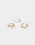 Bijou Cuff Moño Set De Earcuff Con Moño - Dorado
