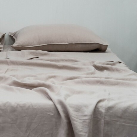 FUNDA DE DUVET FRENCH FLAX LINEN Beige - QUEEN