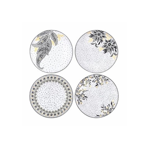 PORTMEIRION S MILLER ARTISANNE NOIR PLATO POSTRE 20 CM X 4 PORTMEIRION S MILLER ARTISANNE NOIR PLATO POSTRE 20 CM X 4