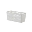 CESTO ORGANIZADOR BLANCO 27X12X12 CM CESTO ORGANIZADOR BLANCO 27X12X12 CM