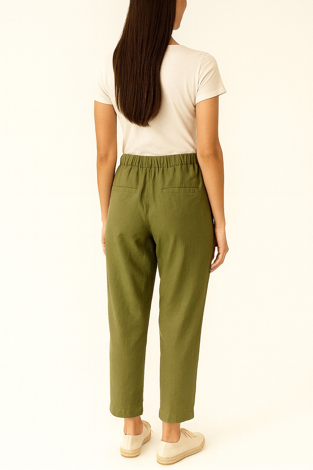 Pantalon Crispulo Verde Oliva Claro