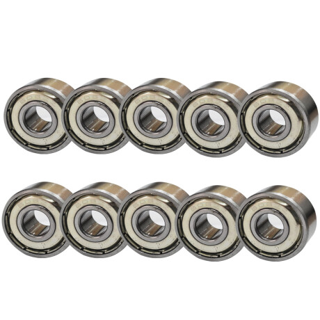 Set x10 Ruleman Blindado Abec7 608z Ruedas Patín Roller Skate Rod000106