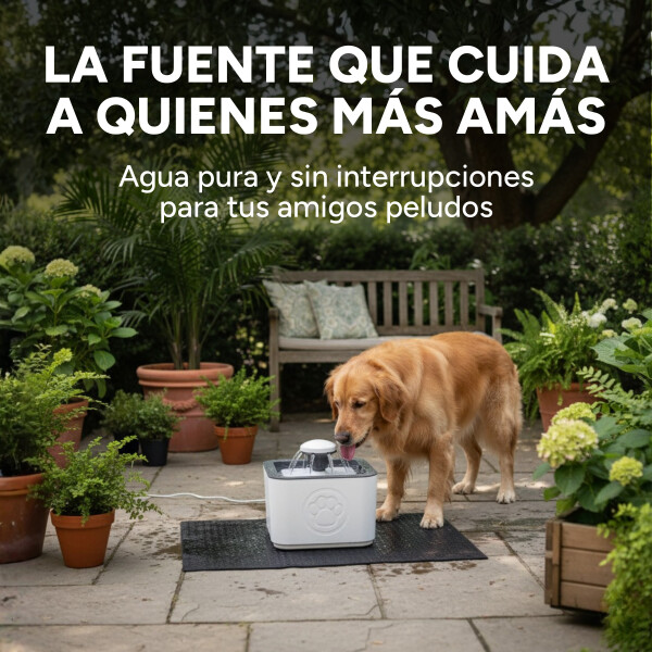 Fuente Agua Gatos Perros Bebedero + 2 Filtros Repuesto Fuente Agua Gatos Perros Bebedero + 2 Filtros Repuesto