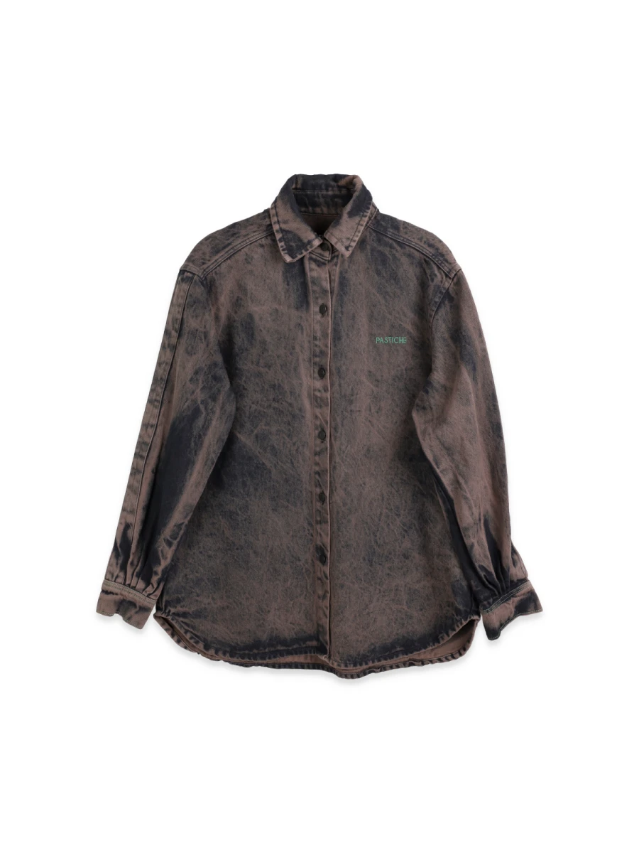 Camisa Noble Denim Washed - Brown 