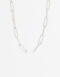 Collares Cortos Metal Collar Corto Eslabones De Acero - Plateado