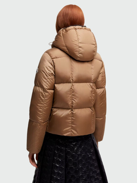 MONCLER - Campera de Plumas Castelnou Beige Claro