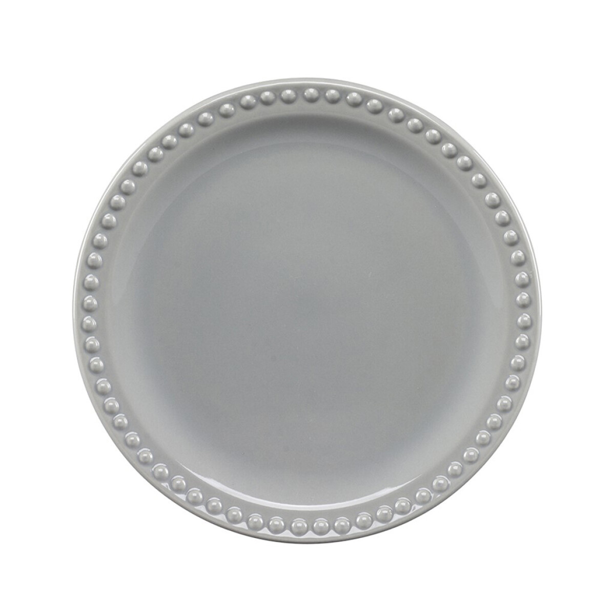 PLATO POSTRE 20CM CERAMICA MAUVE GRIS SANTA ANITA 