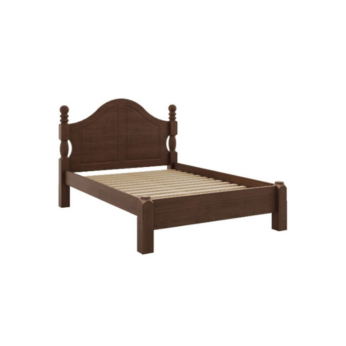 CAMA 2 PLAZAS CLASSICA 1,40 . OURO COLOR CAFE 