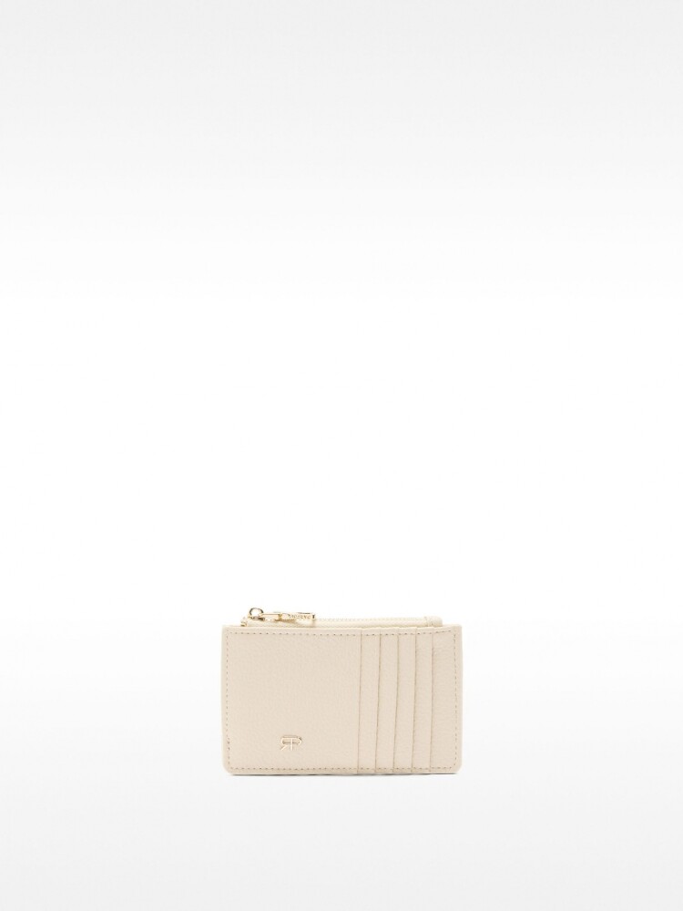 Tarjetero Básico Con Textura beige