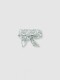 Fular Con Estampado Gris
