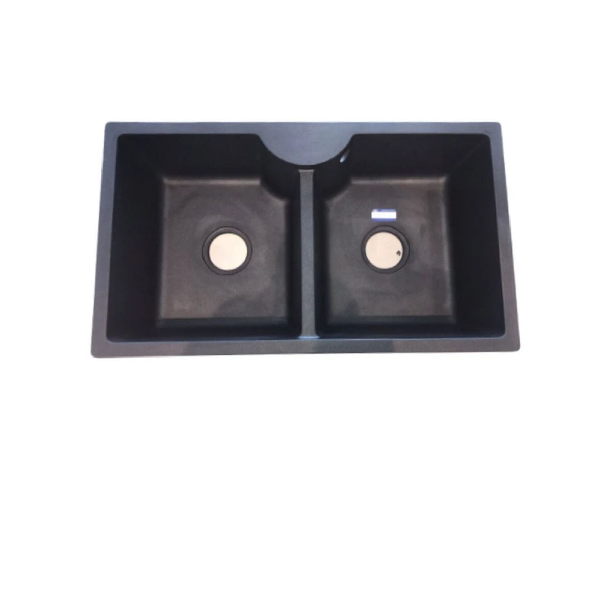 Pileta doble negra 78 x 45 