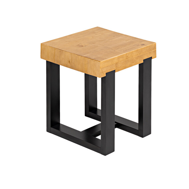 MESA AUXILIAR LATERAL CON TAPA EN MADERA MACIZA MESA AUXILIAR LATERAL CON TAPA EN MADERA MACIZA