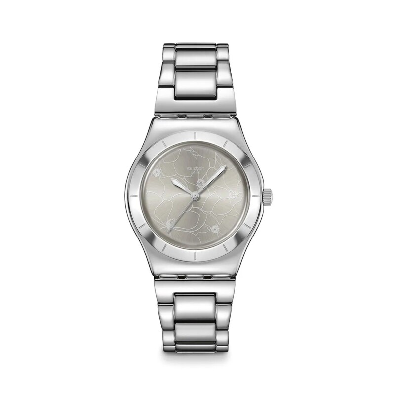 Reloj Swatch YLS237G Petal Bliss de Acero Inoxidable Plateado