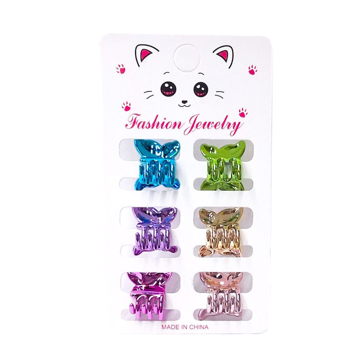 Broches pinzas de colores para el cabello 6pcs - Broches Pinzas De Colores Para El Cabello 6pcs 