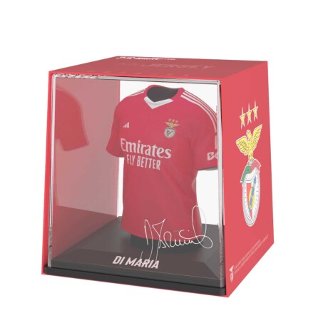 Camiseta Coleccionable de Fútbol Di María Benfica Con firma ROJO