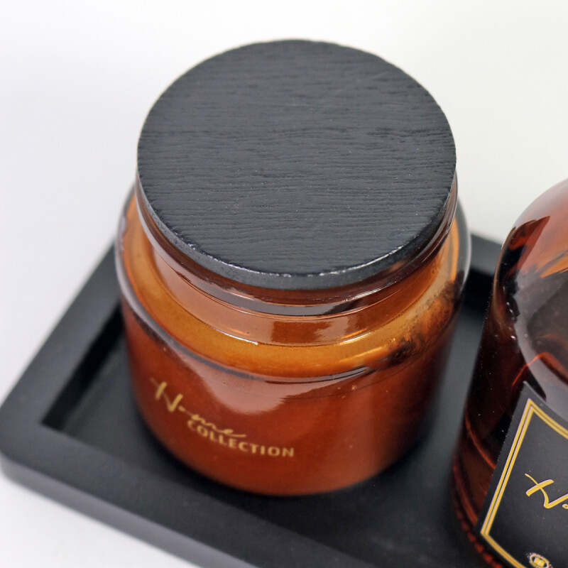 SET DIFUSOR/VELA AROMATICA VELVET WOOD 4PZAS Unica