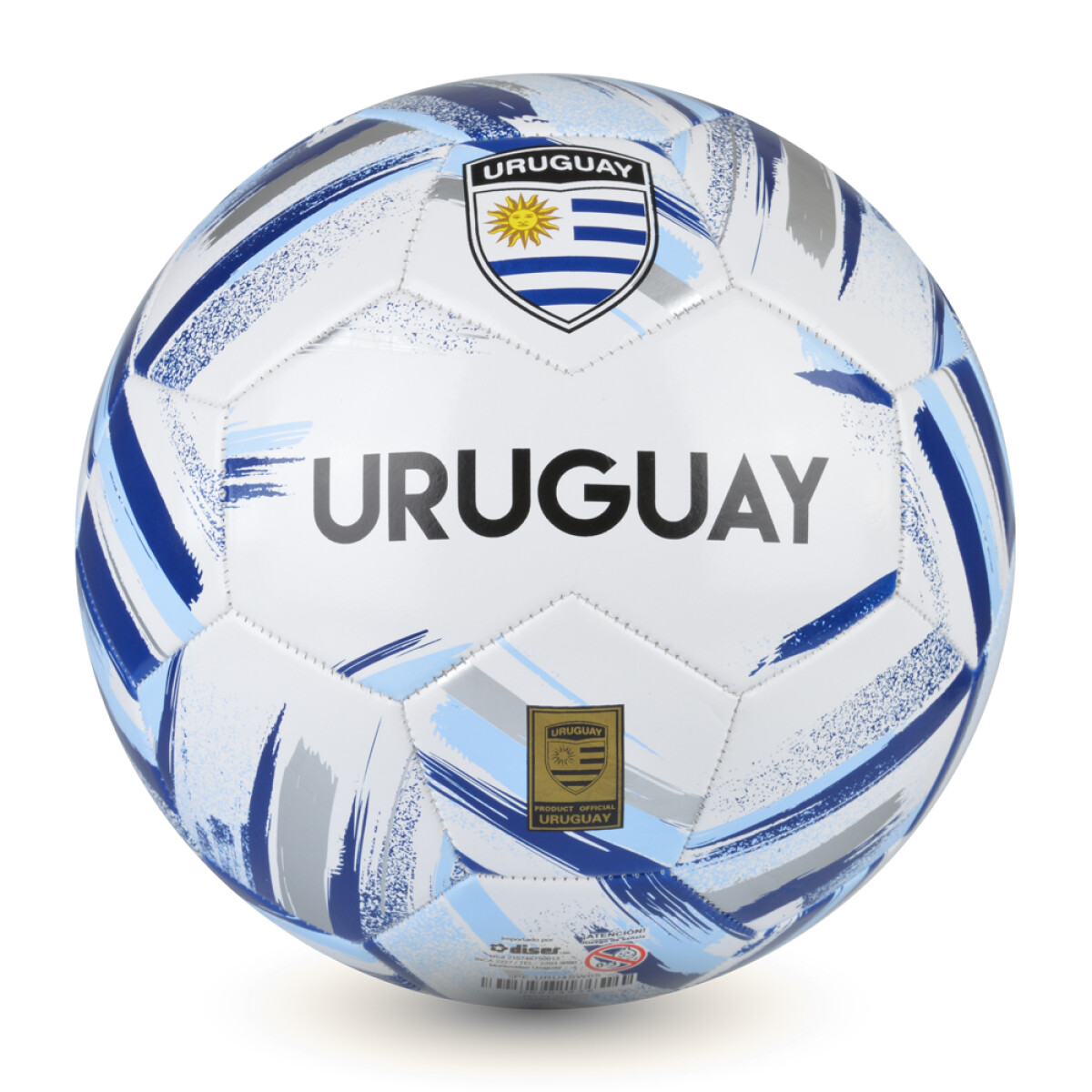 Pelota Uruguay SW4 N°5 22CM - BLANCO-CELESTE 