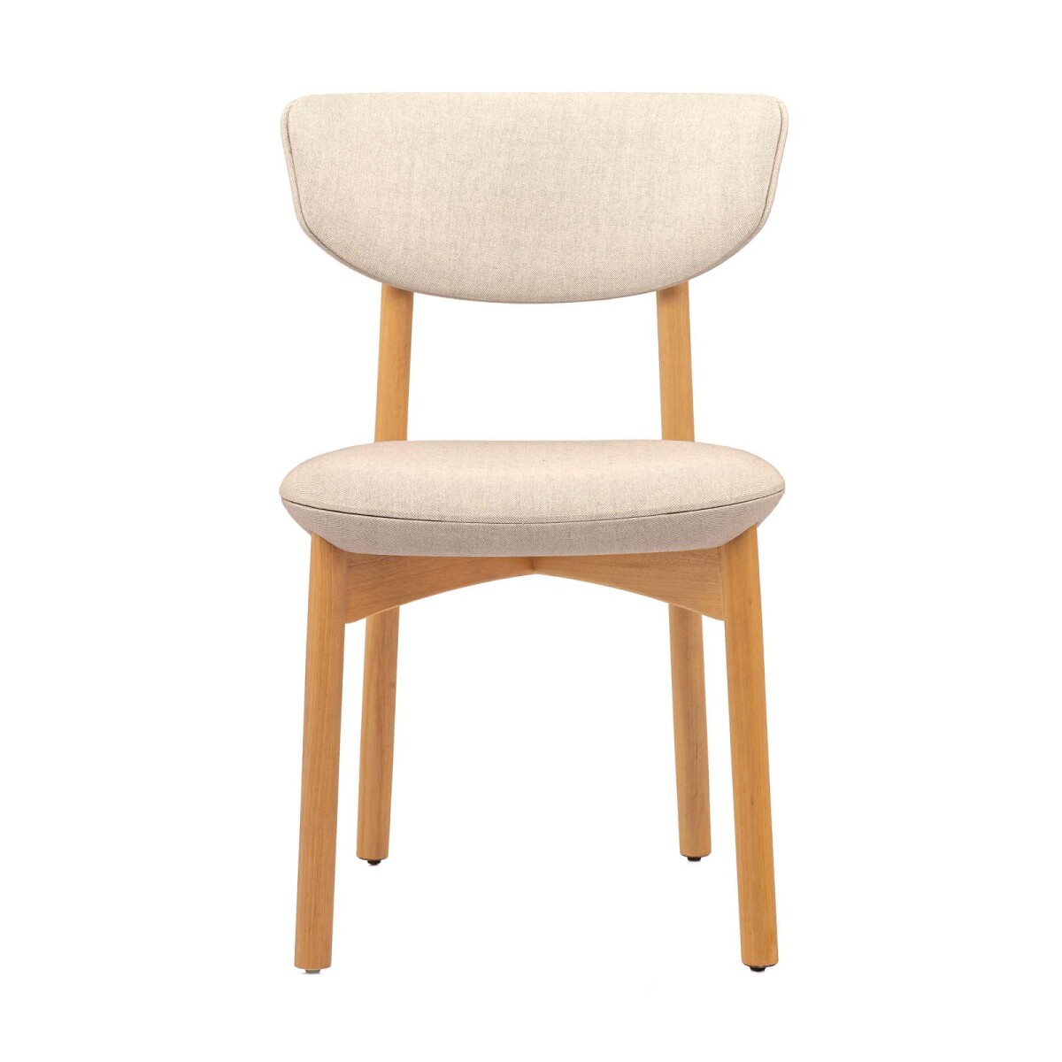 SILLA DE COMEDOR - MADERA NATURAL-BEIGE CHIARA 
