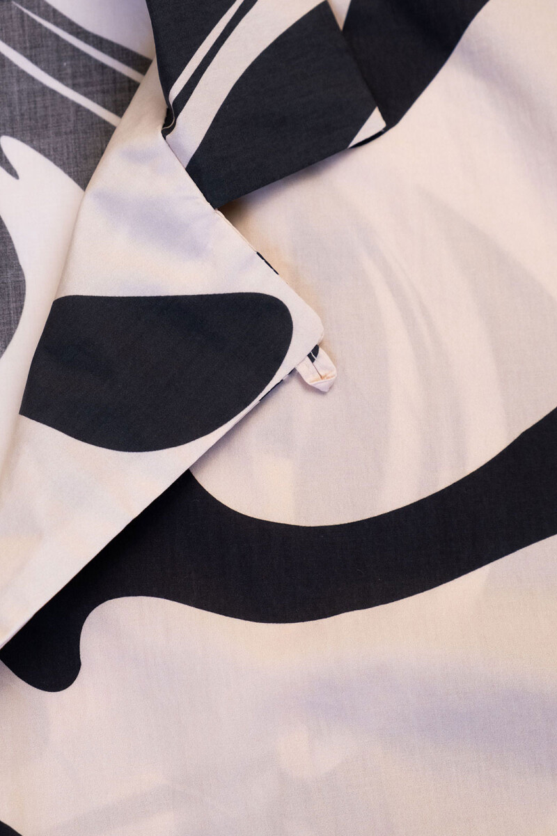 CAMP-COLLAR BOXY SHIRT Marble Black